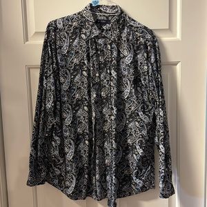 EUC Cremieux XL Paisley Long Sleeve Button Down